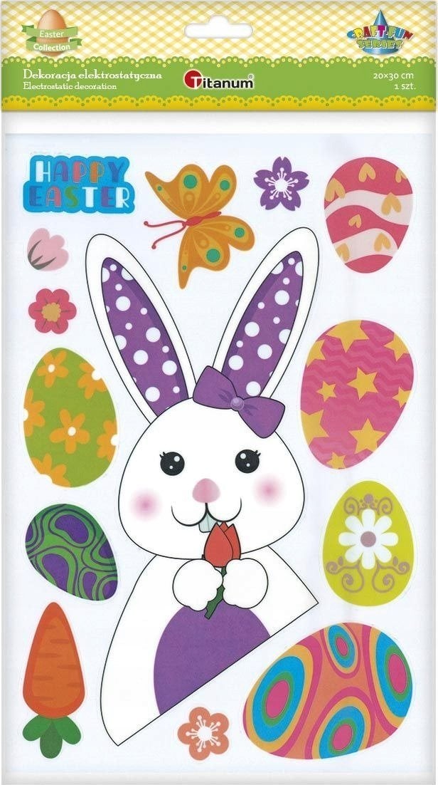 Titanum Dekoracje elektrostatyczne Wielkanoc 14szt