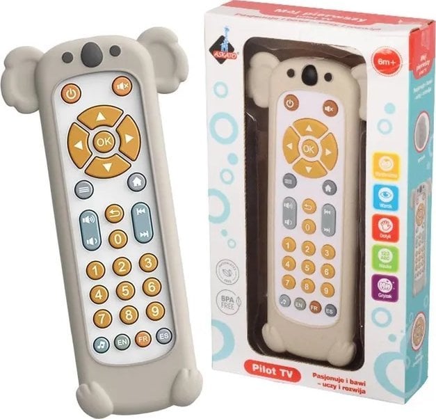 Askato Interaktywny Pilot do telewizora z silikonową osłonką Koala