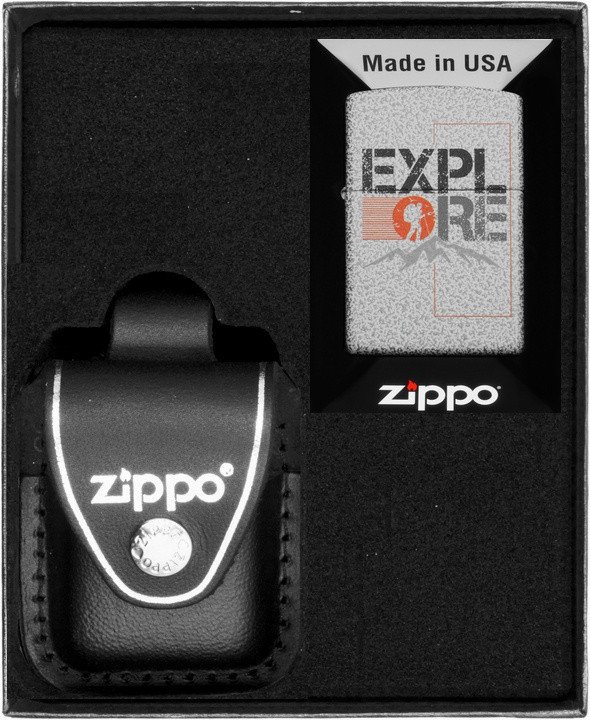 Zestaw ZIPPO Zapalniczka EXPLORE DESIGN Prezentowy No3