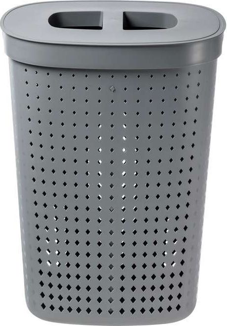 Kosz na pranie Plast Team 61L szary (202)