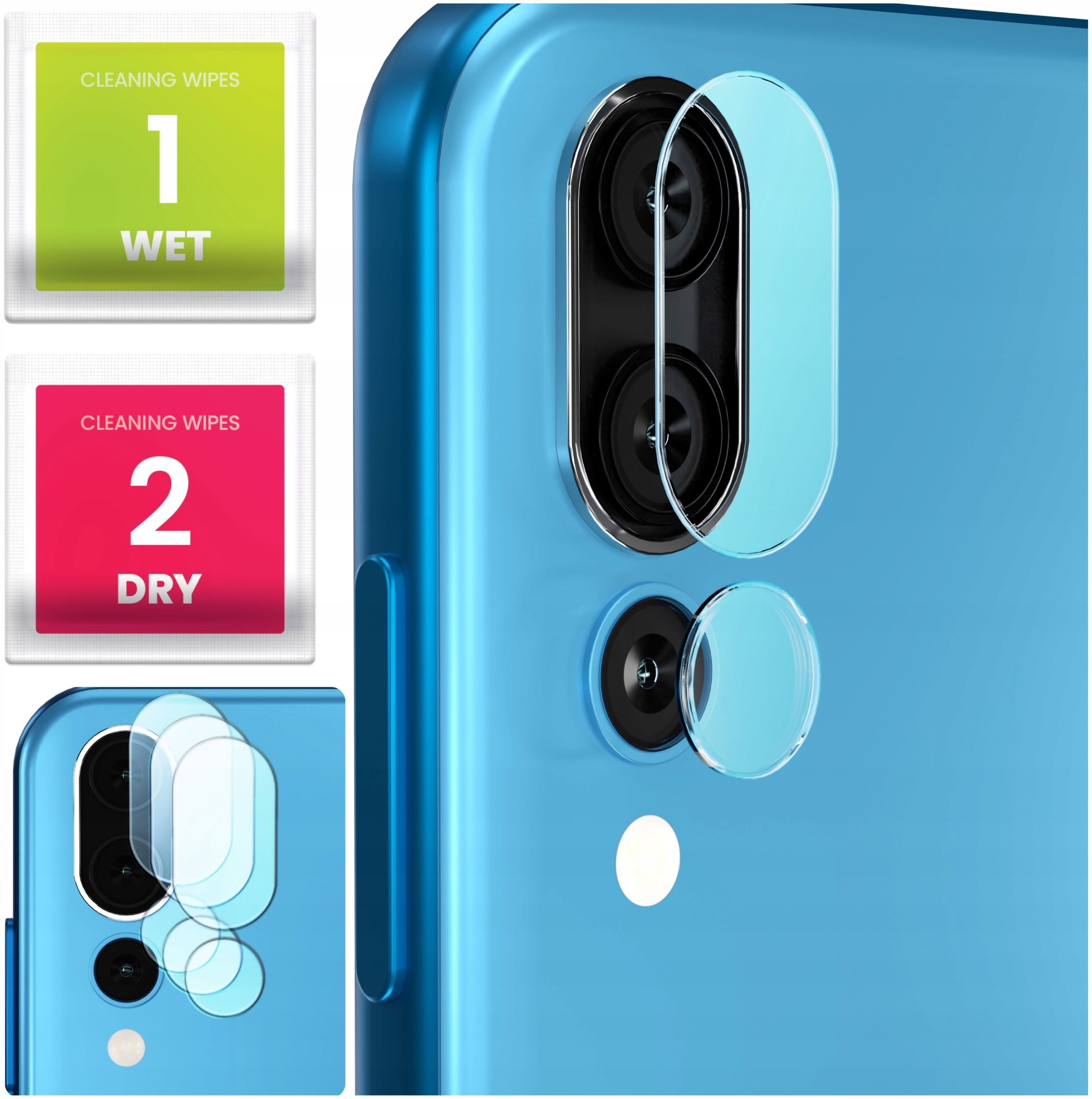 3-PAK Szkło Na Aparat Do Huawei P20 Pro (Hartowane, Ochronne, Na Obiektyw)