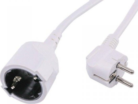 V-TAC Przedłużacz 1 gniazdo 5m V-TAC (3G 1.5mm2 X 5M ) 16A Biały VT-3001