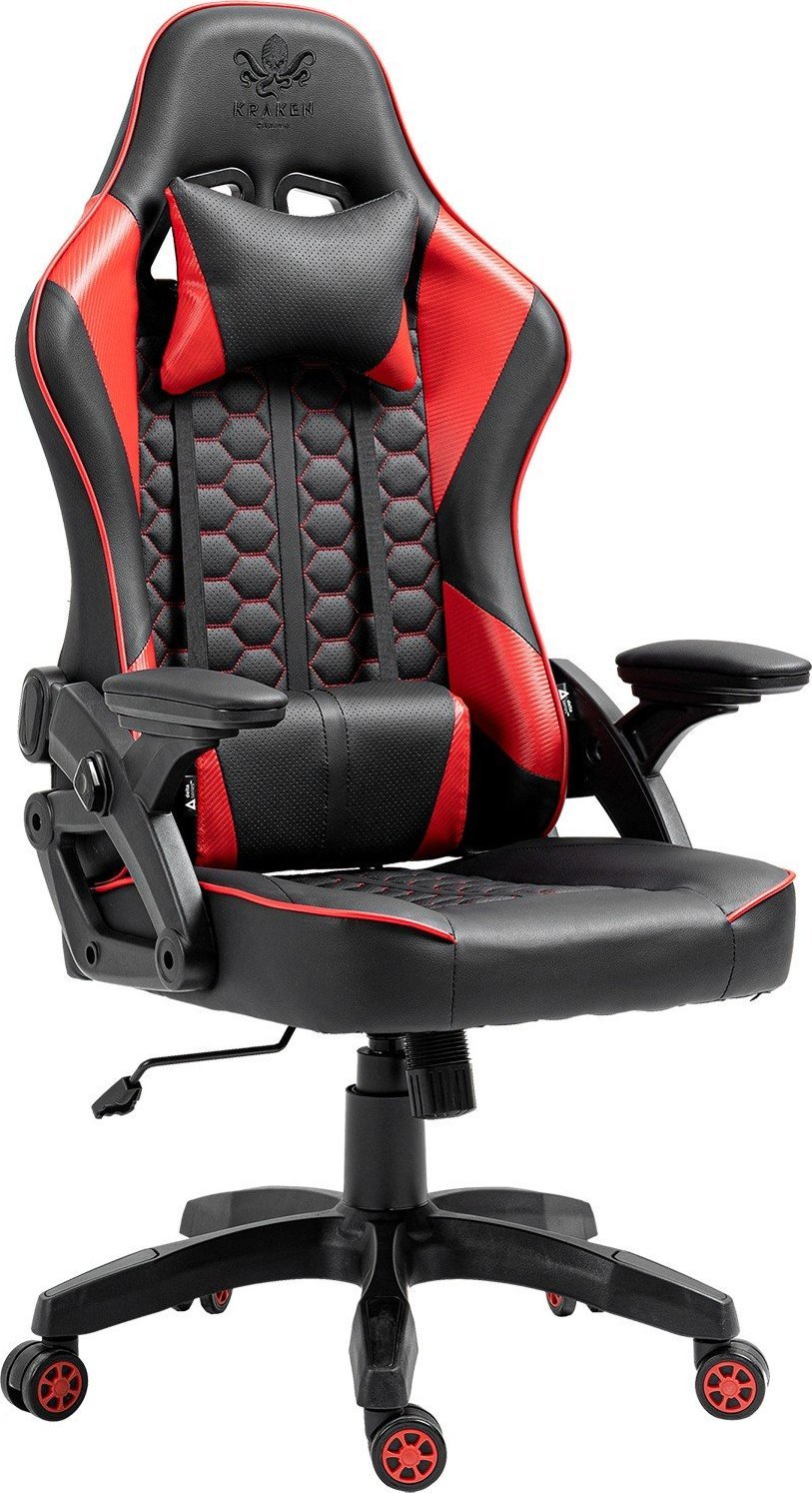 Fotel Kraken Feyton czarno-czerwony