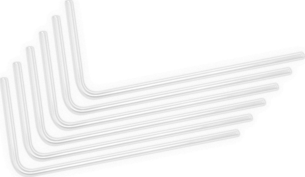 EK Water Blocks EK-Loop Hard Tube 16/12mm Acryl zakrzywiony 90 stopni - 80cm 6 sztuk