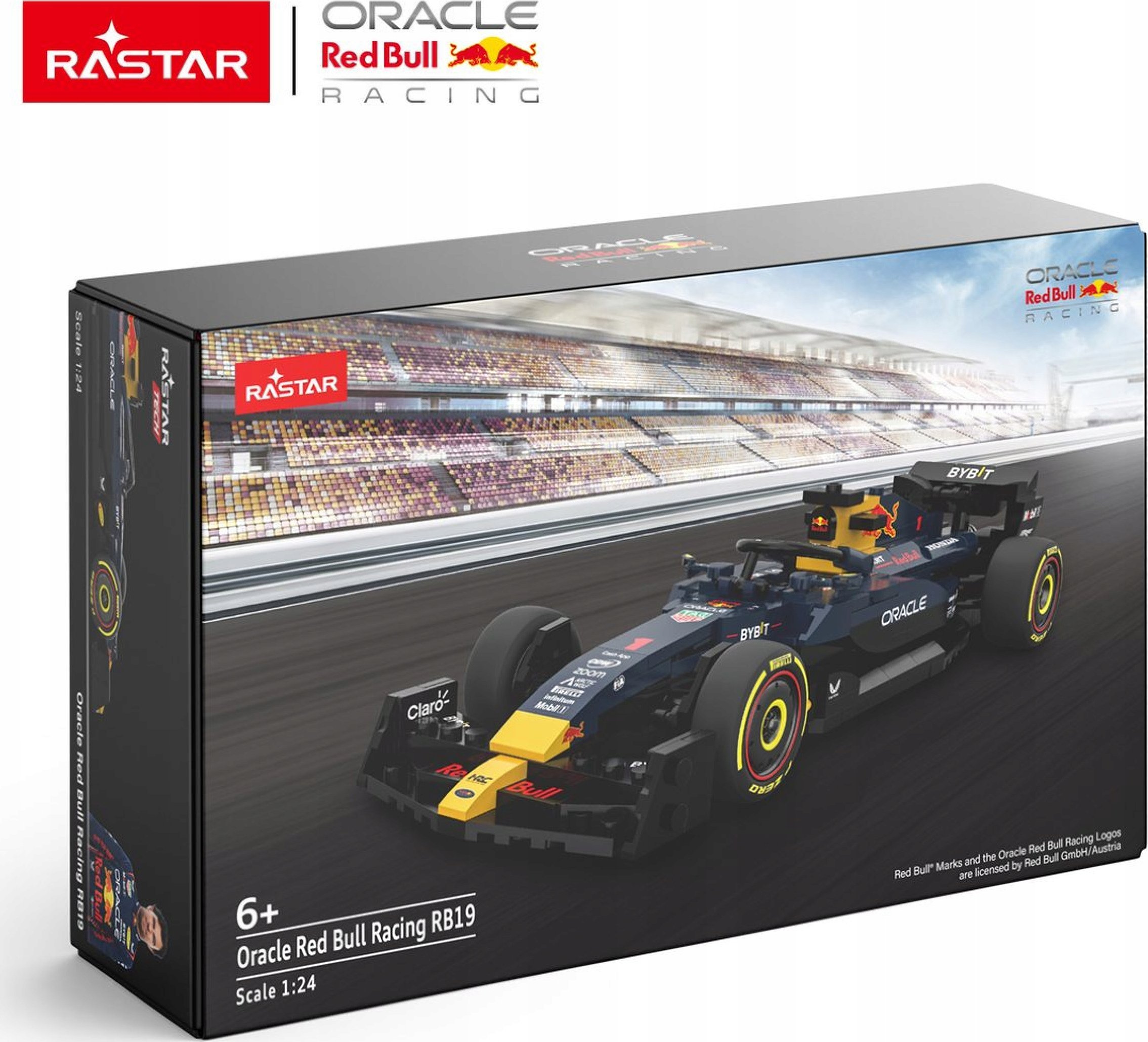 Bburago 1: 24 Red Bull F1 RB19 333el. Klocki RASTAR