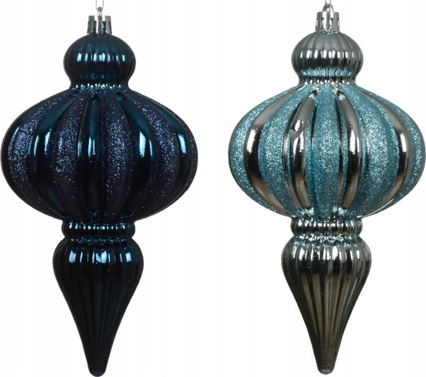 Kaemingk Bombka choinkowa 8,6x15,5cm Zawieszka plastikowa 1 szt