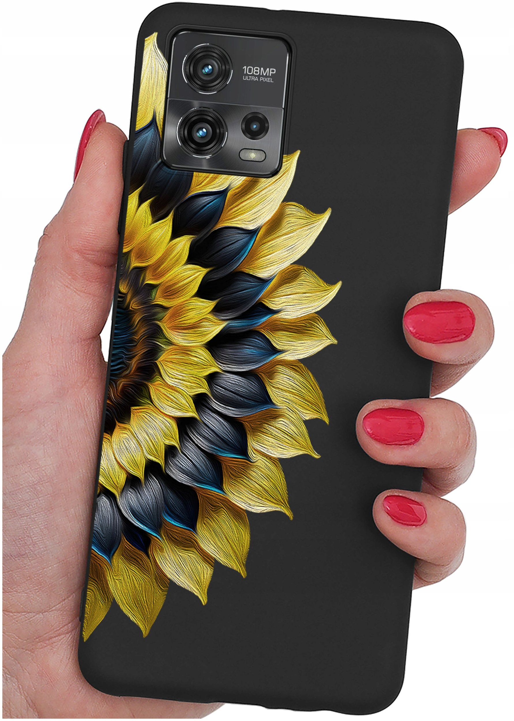 Etui do Motorola Moto G72 WZORY |SILIKONOWE MATT CASE + SZKŁO 9H