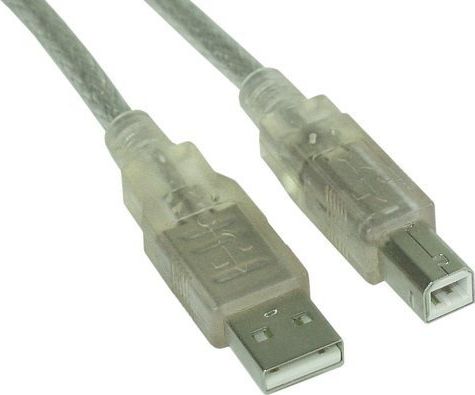 Kabel USB InLine USB-A - USB-B 3 m Przezroczysty (34535T)