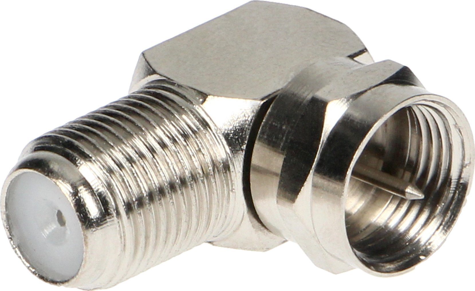 Orno Złącze miedziane wtyk-F / gniazdo-F kątowe