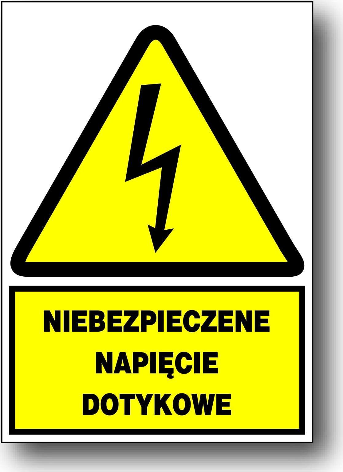 Mój dom Zeo/A-15 Znak 15X21 Niebezpieczne Napięcie Dotykow