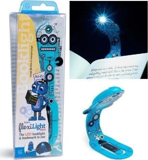 Thinking Gifts Flexilight Pals Robot Blue - Lampka do książki