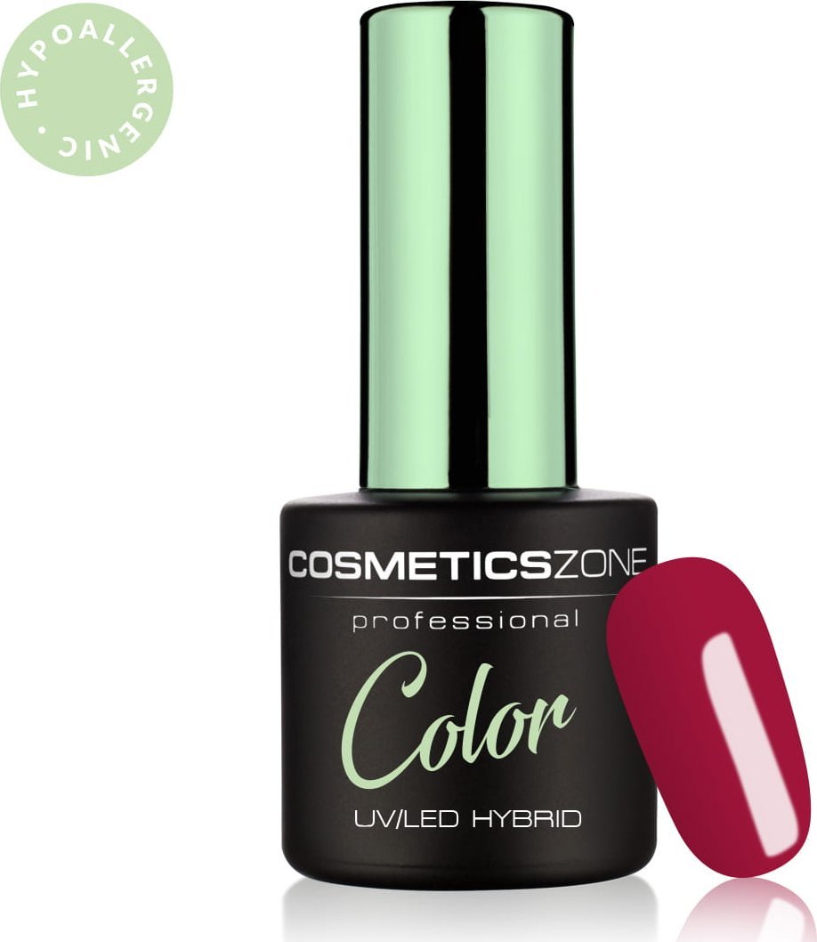 Cosmetics Zone Lakier hybrydowy hipoalergiczny malinowy róż 7ml - 766