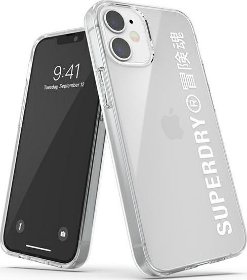 Dr Nona SuperDry Snap iPhone 12 mini Clear Case biały/white 42593
