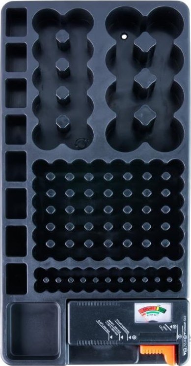 DPM Solid ORGANIZER NA BATERIE Z TESTEREM BATERII R3-R20 9V