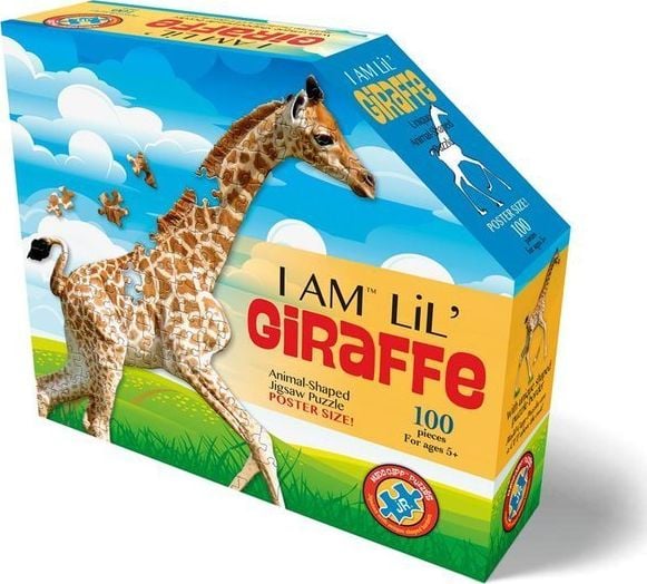 MADD CAPP MADD CAPP, Puzzle konturowe I AM LIL' - Żyrafa 100 elem.