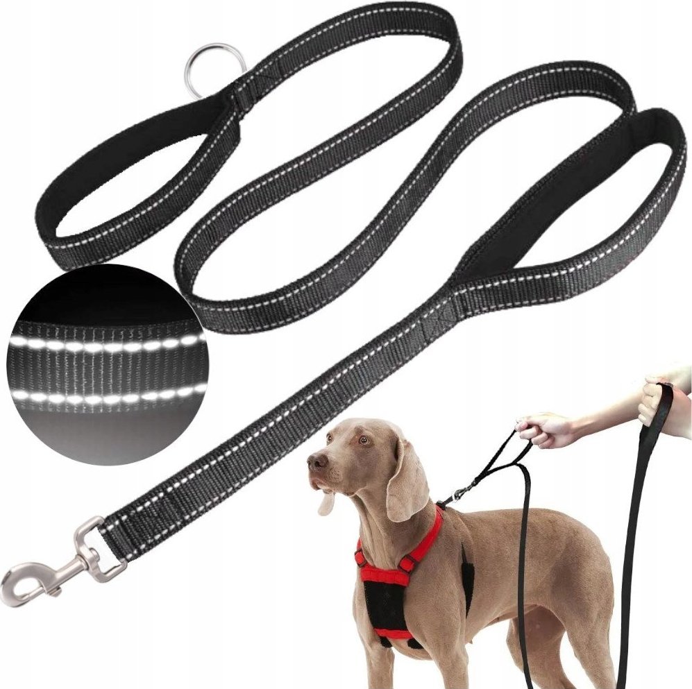 Wobell Smycz Linka Taśma Treningowa Długa dla Psa Mocna 5M odblaskowa