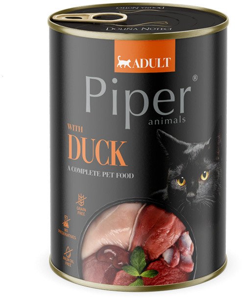 Mokra karma dla kota Piper Animals z kaczką 400 g