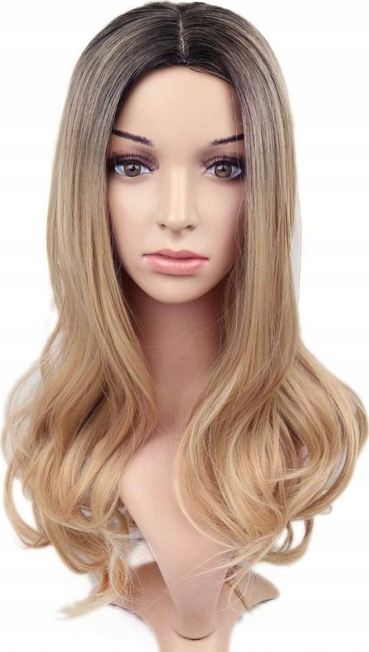 Korbi PERUKA WŁOSY DŁUGIE BLOND BLONDYNKA OMBRE 70cm W3