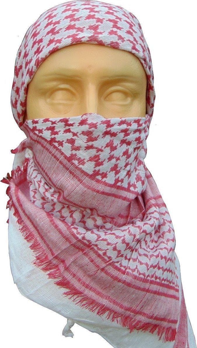 MFH CHUSTA "ARAFATKA" CZERWONO BIAŁA 115 x 110 cm MFH