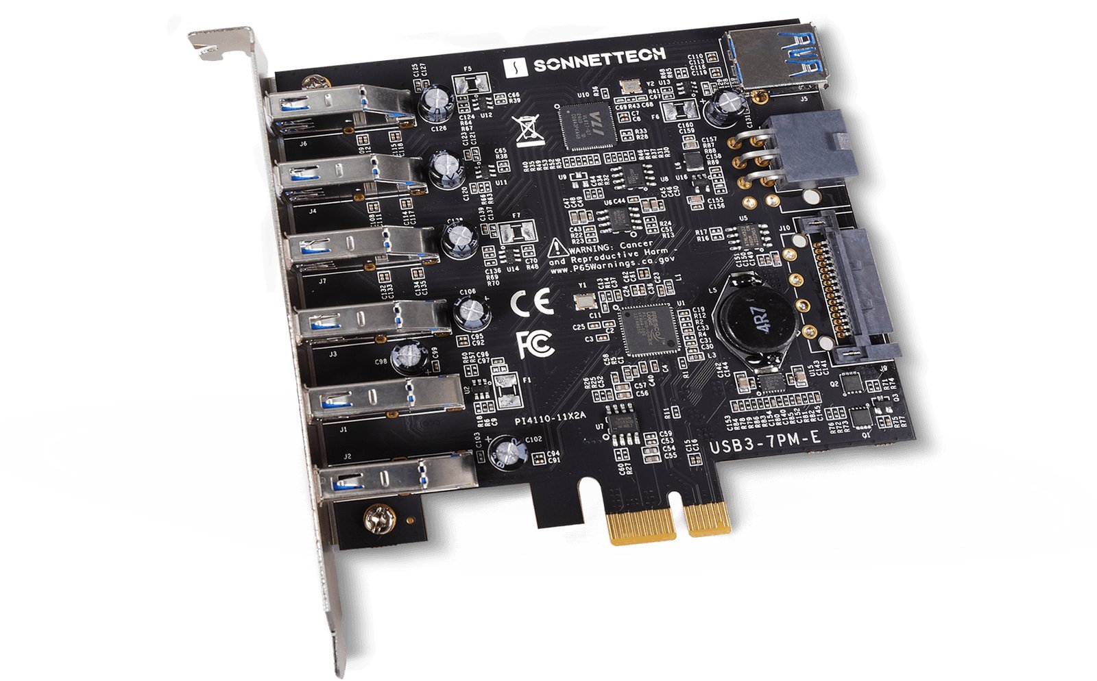 Allegro Type A USB 3.2 5Gbps 7-port PCIe Card