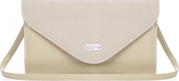 Solome BEŻOWA KOPERTÓWKA TOREBKA DAMSKA SOLOME S5