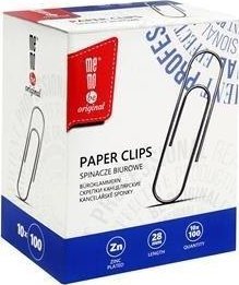 Spinacze biurowe 28mm (10x100szt) Memobe