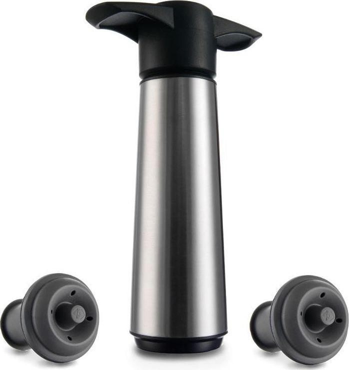 Vacu Vin Pompka do wina stalowa z 2 korkami