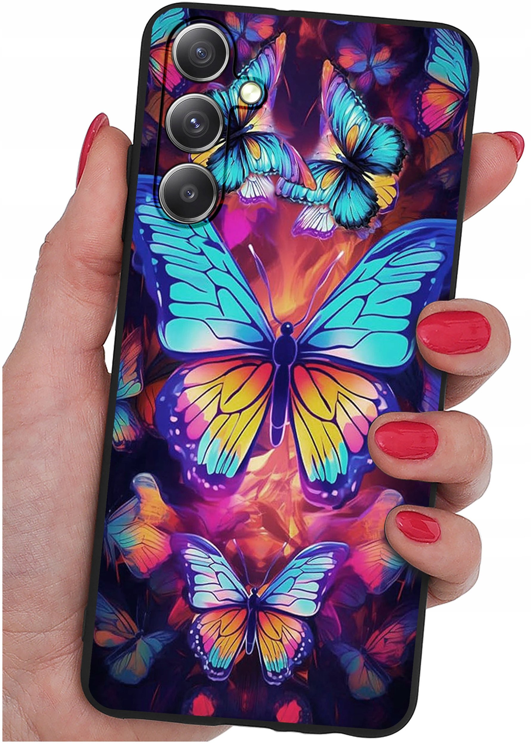 ETUI do Samsung S25+ Plus | WZORY | SILIKONOWE MATT CASE + SZKŁO 9H