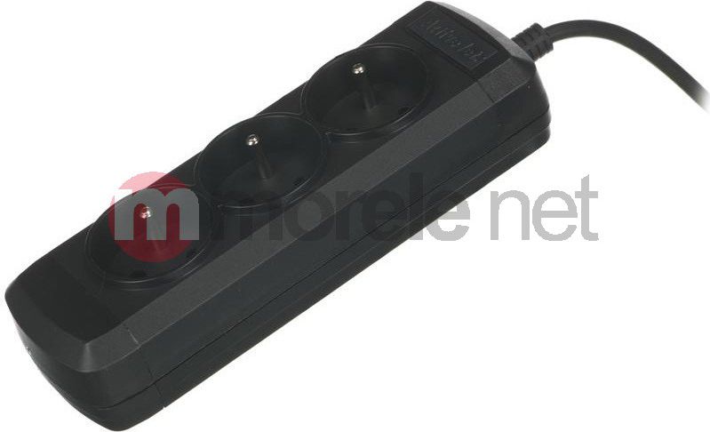 Activejet ACJ Combo 3 gniazda 1.5m Czarny