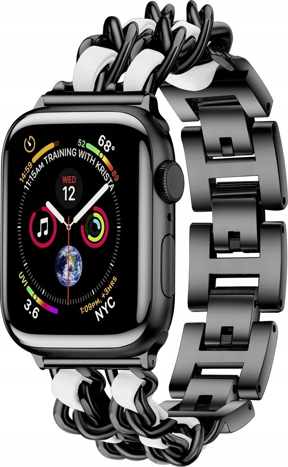 Bransoleta Stalowa pasek do Apple Watch 42 44 45mm