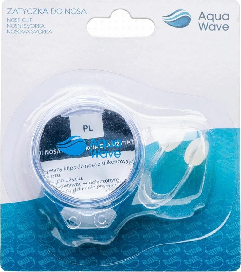 AquaWave AKCESORIA BASENOWE NOSECLIP TRANSPARENT ONE SIZE