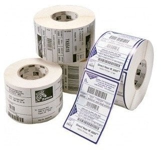 Label, Paper, 38x19mm; Thermal Transfer, Z-Select 2000T, Coated, Permanent Adhesive, 76mm Core