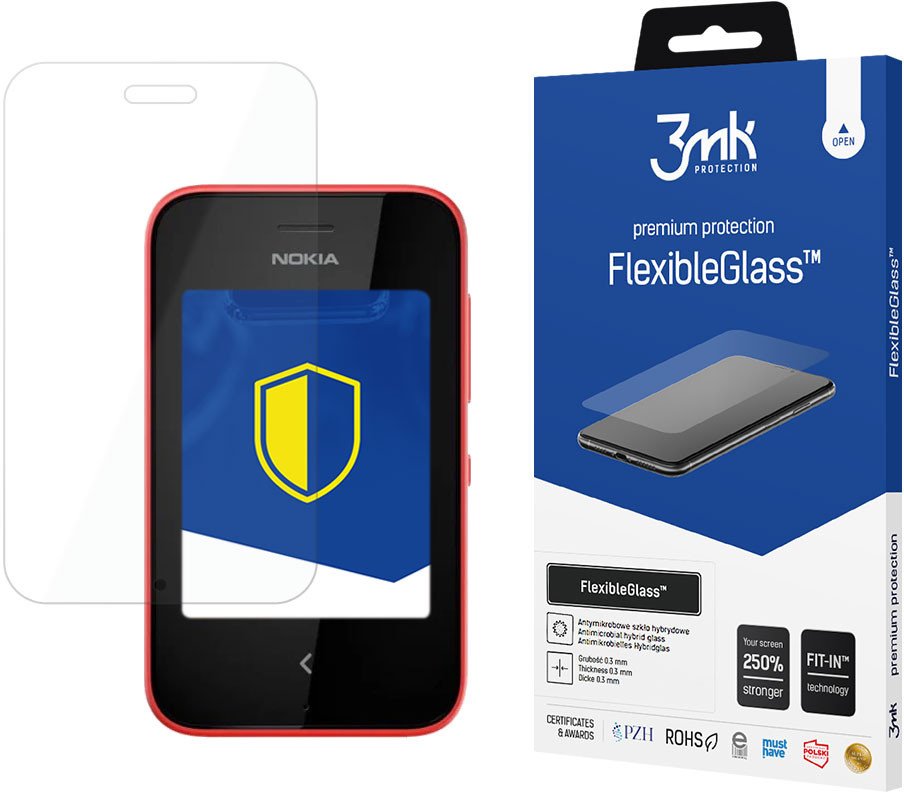 NOKIA ASHA 230 DUAL - 3MK FLEXIBLEGLASS