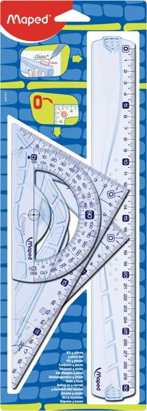 Maped Zestaw Geometric lin., ekier., kątomierz bls (135215)