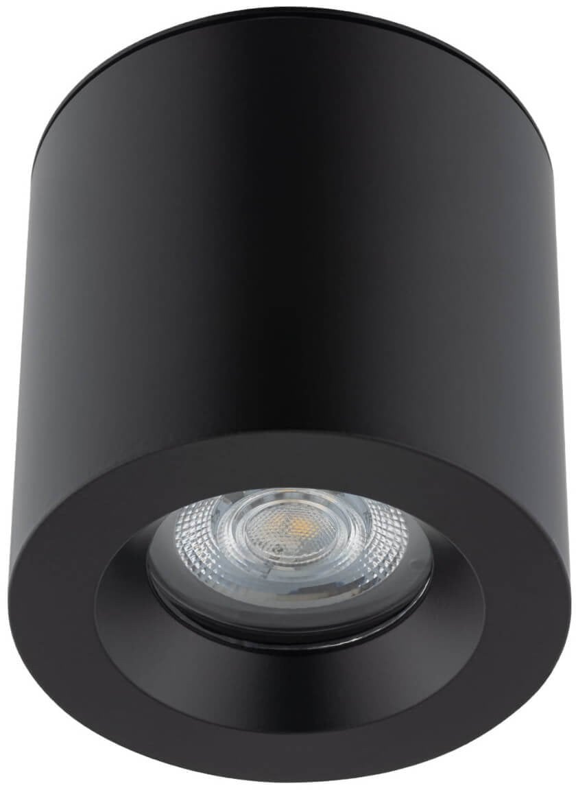 Lampa sufitowa łazienkowa Ceara 10714 IP44 tuba oczko punktowa czarna