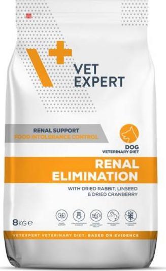 VetExpert 4T Veterinary Diet Dog Renal Elimination 8 kg