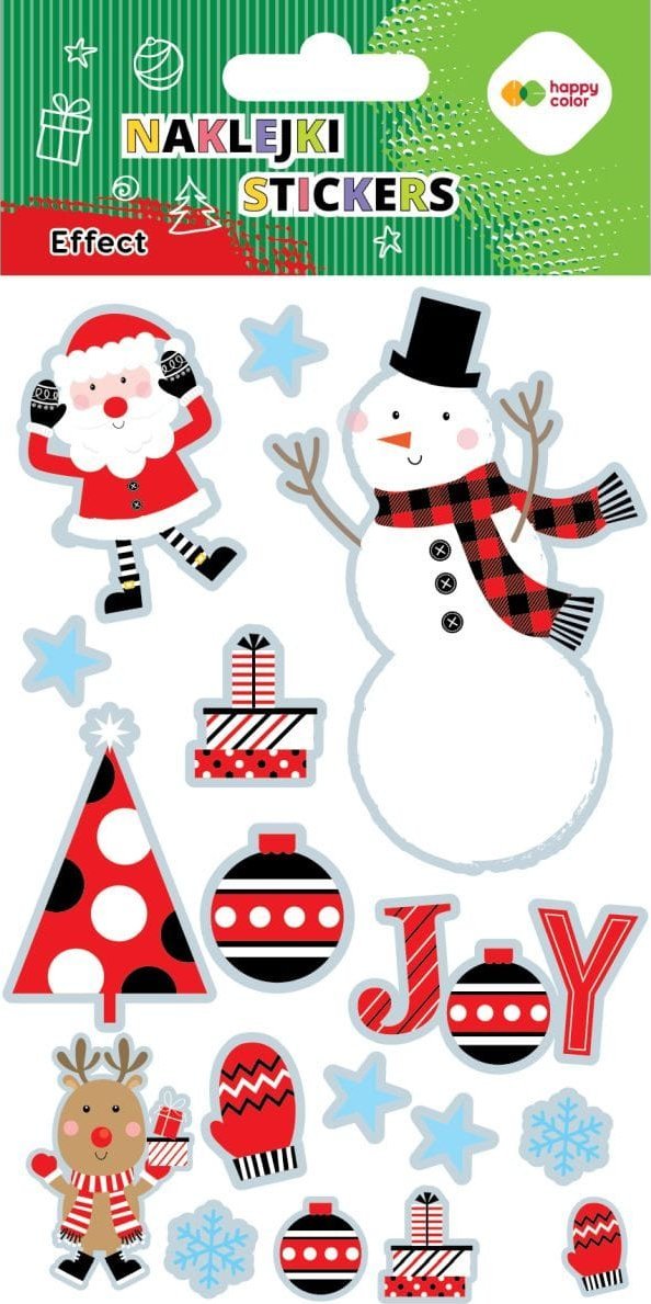 Naklejki EFFECT-Xmas Joy, 10x20cm, Happy Color