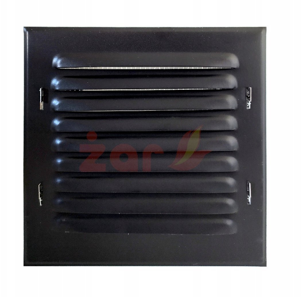 Kratka metalowa z siatką 165x165mm szara WX1GR