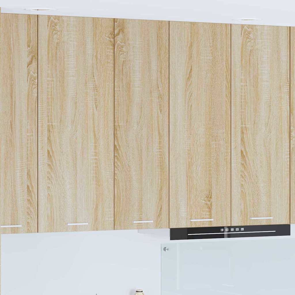 vidaXL Szafka wisząca z półką Riga Dąb Sonoma 30 x 31 x 100 cm