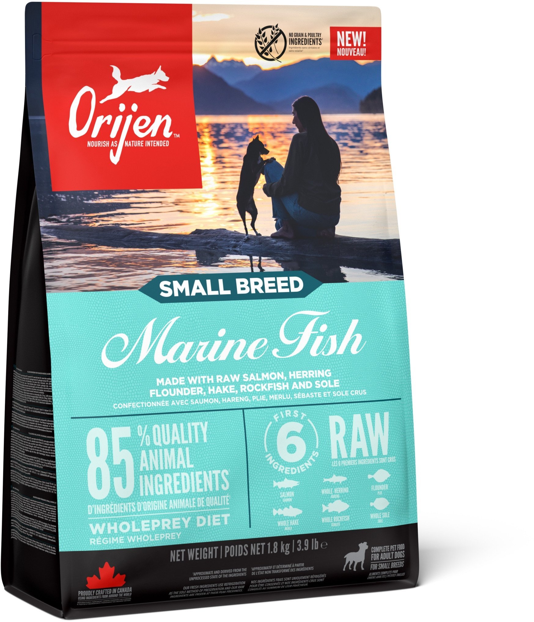 ORIJEN Small Breed Marine Fish małe rasy pies 1,8kg