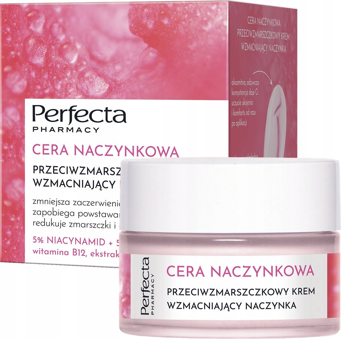 Perfecta Pharmacy Cera Naczynkowa Przeciwzmarszczkowy krem wzmacniający naczynka 50ml