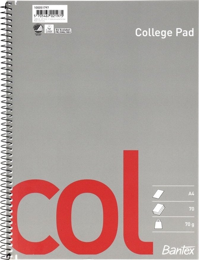 Bantex Blok rysunkowy A4 nieliniowy 70 stron
