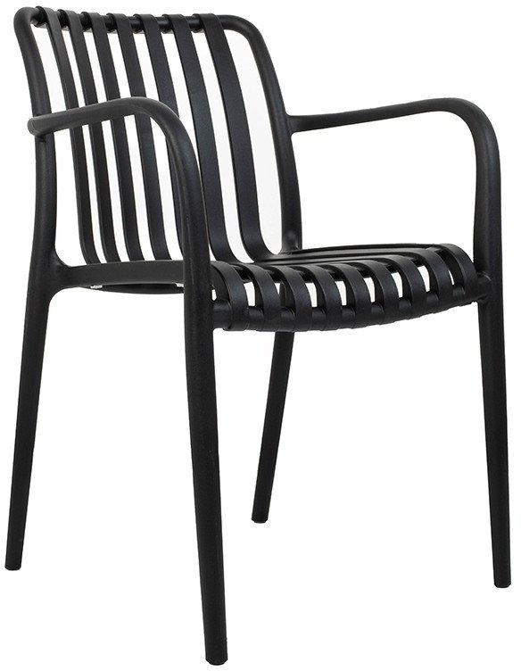 MODESTO krzesło Strips czarne - polipropylen