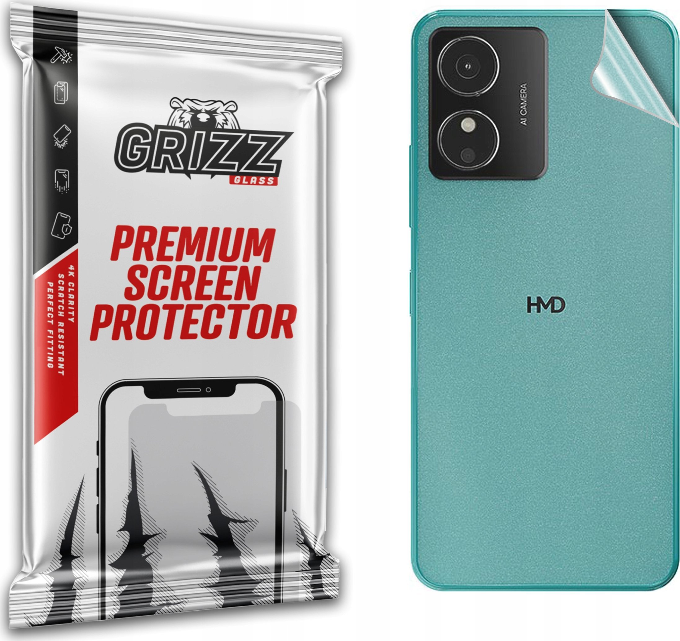 Folia na tył GrizzGlass SatinSkin do HMD Key