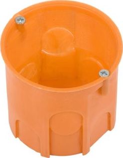 Simet Puszka podtynkowa 60mm głęboka z wkrętami pomarańczowa Z60DFw 33035008 /50szt./