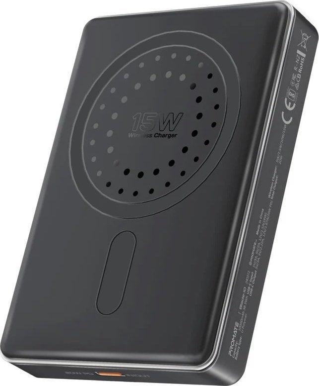Promate Blade-10 Power Bank 10000mAh / MagSafe 15W / USB-C PD 20W