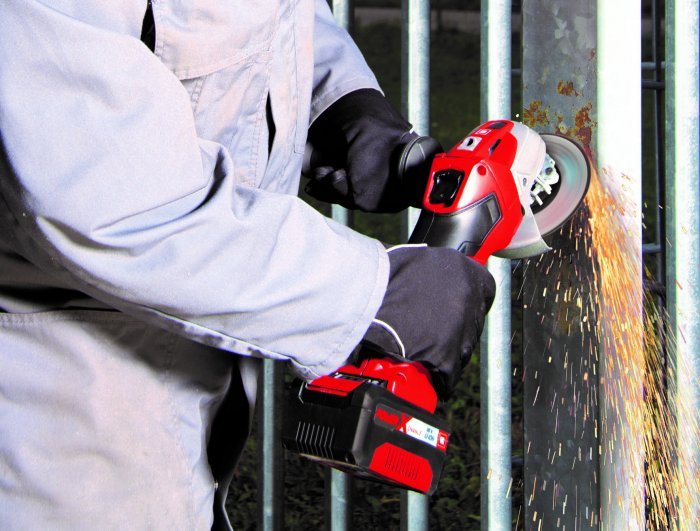 Einhell Angle TE-AG 18 Li Solo red