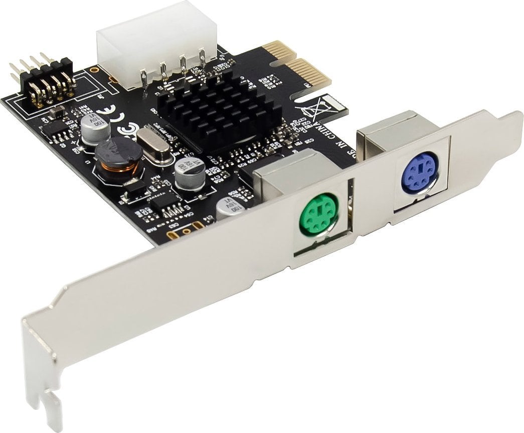 InLine® Schnittstellenkarte, 2x PS/2, PCIe (PCI-Express)