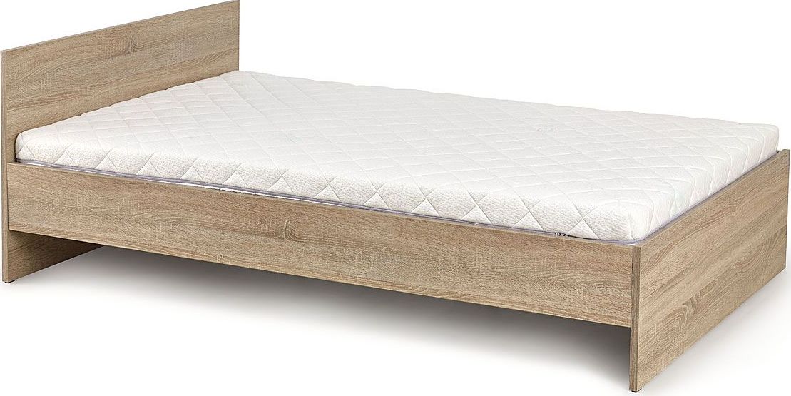 Elior Pojedyncze łóżko Lines 90x200 - dąb sonoma