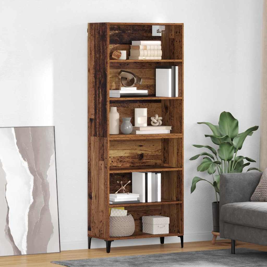 vidaXL Highboard Stare drewno 69,5 x 34 x 180 cm